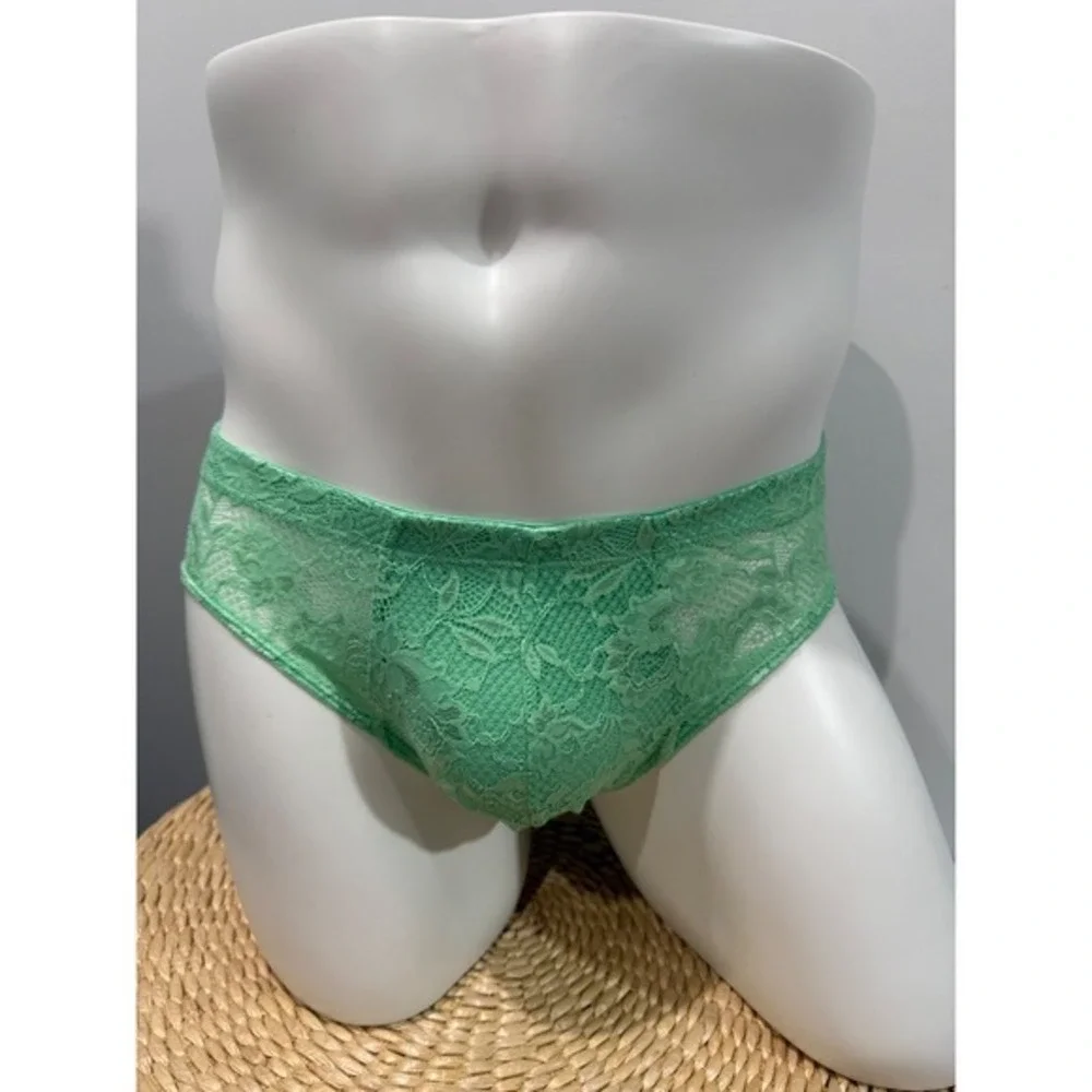 Cosabella Never Say Never Comfort Micro Brief Men's Lace Underwear Ghana Green L